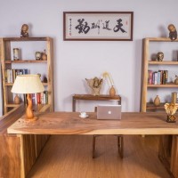 胡桃木烘干实木大板老板办公桌会议桌电脑桌红木家具实木大板